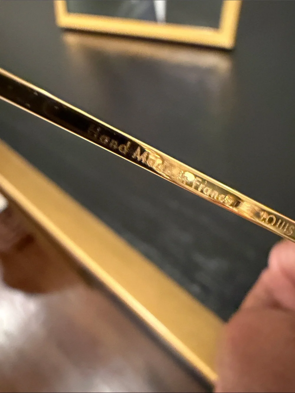 Louis Vuitton 2005 Pharrell Williams Desmayo Gold Rimless Sunglasses